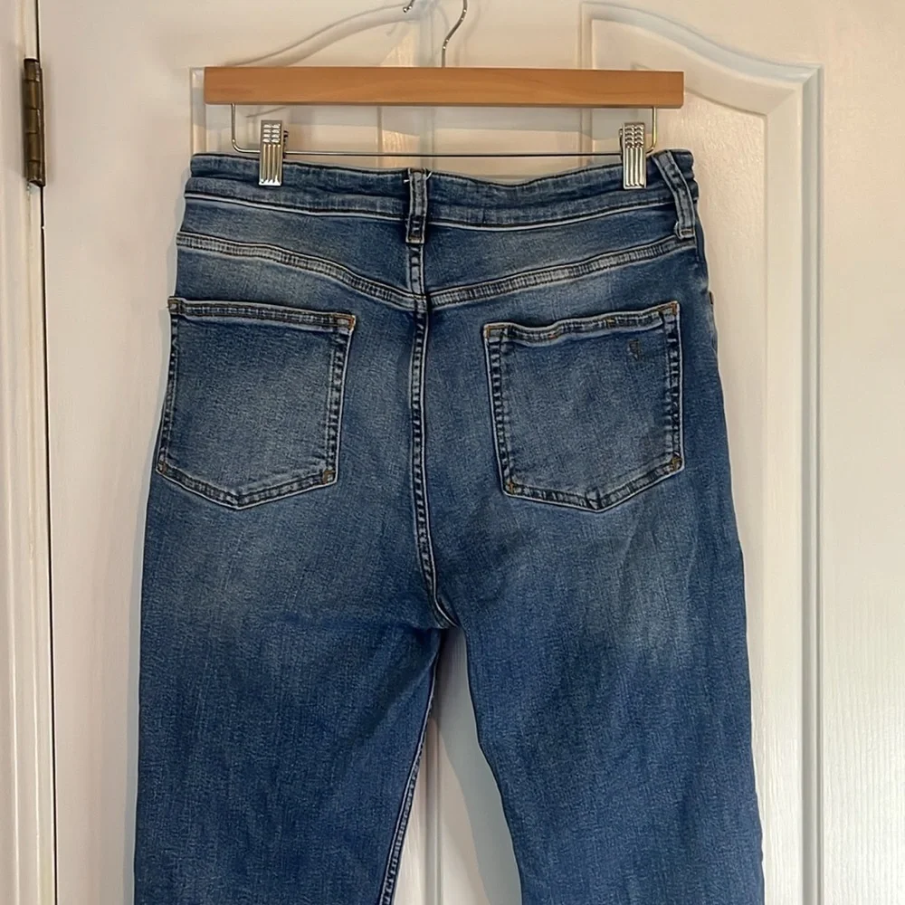 Anthropologie‎ x Pilcro | The Yaya Mid-Rise Crop Straight Jeans Plus Size 32/14